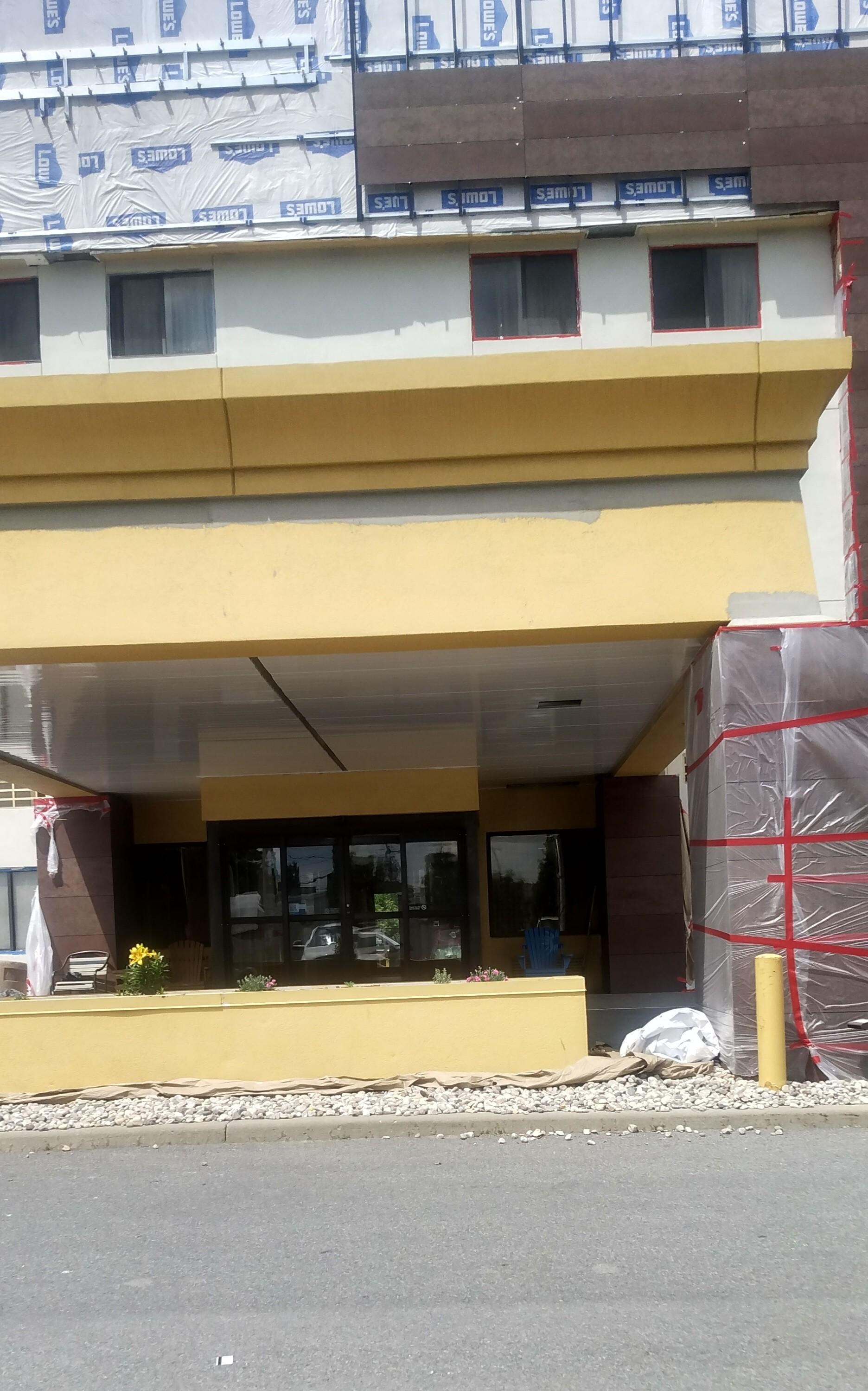 The entrance 