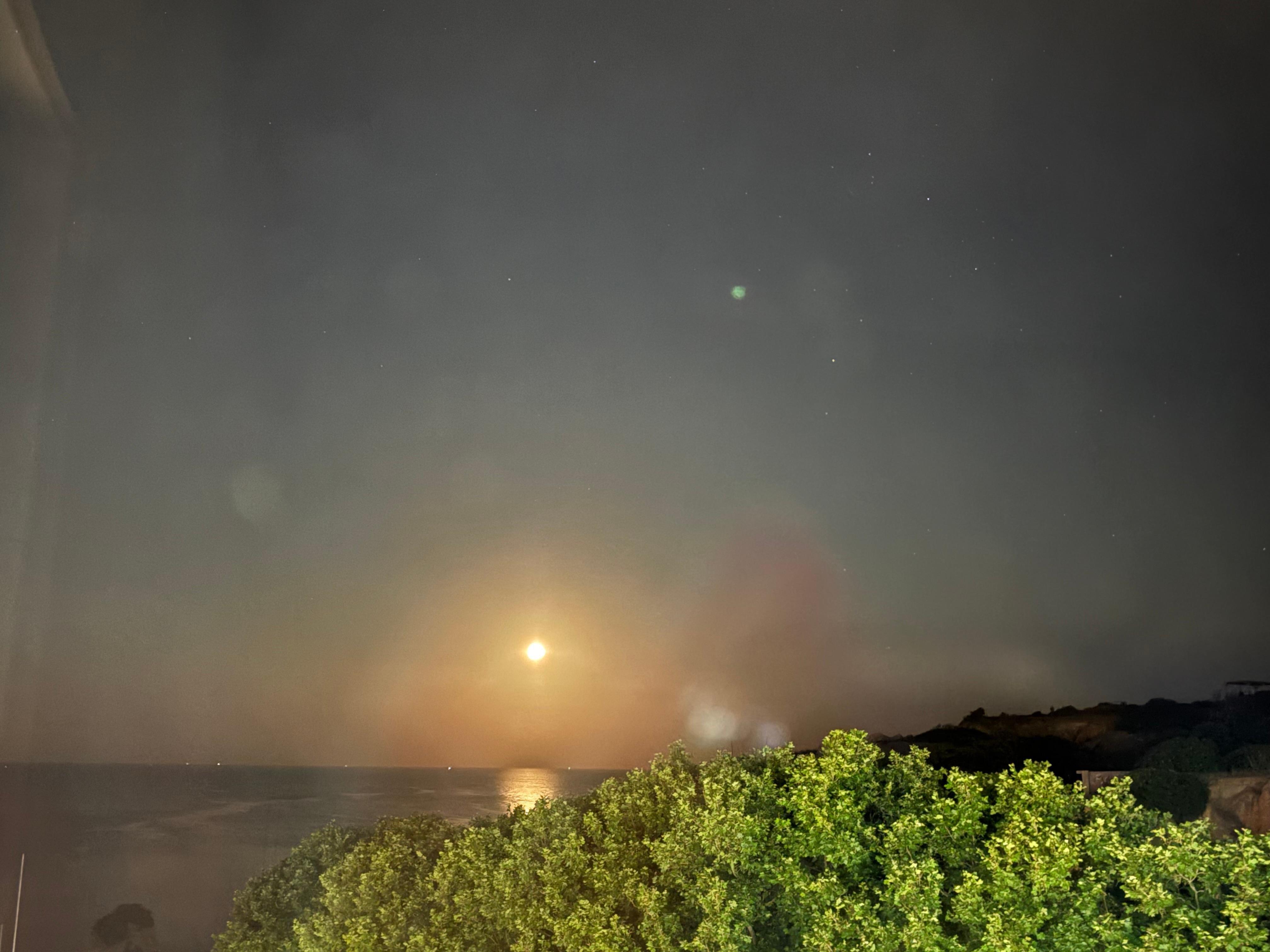 At night 