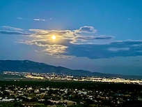 Overlooking Albuquerque at night.