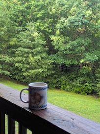 Coffee on the deck
