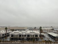 Low clouds strip view