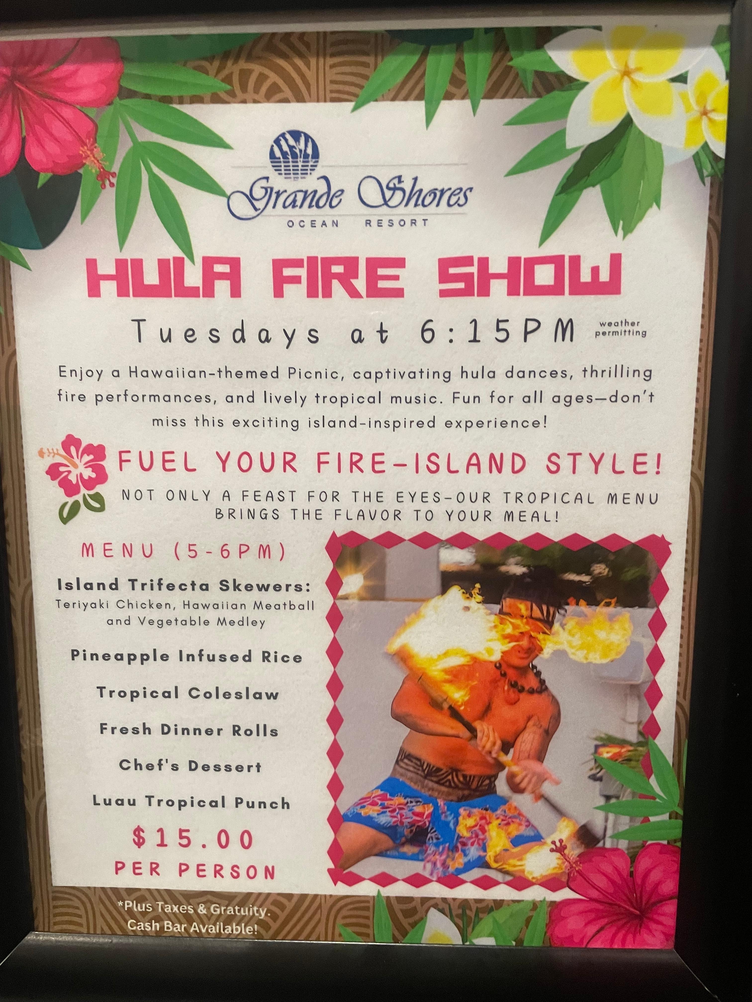 Great show and delicious food!