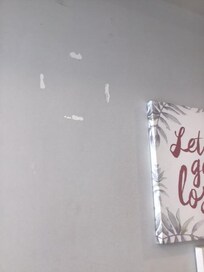 Missing pictures but adhesive remained