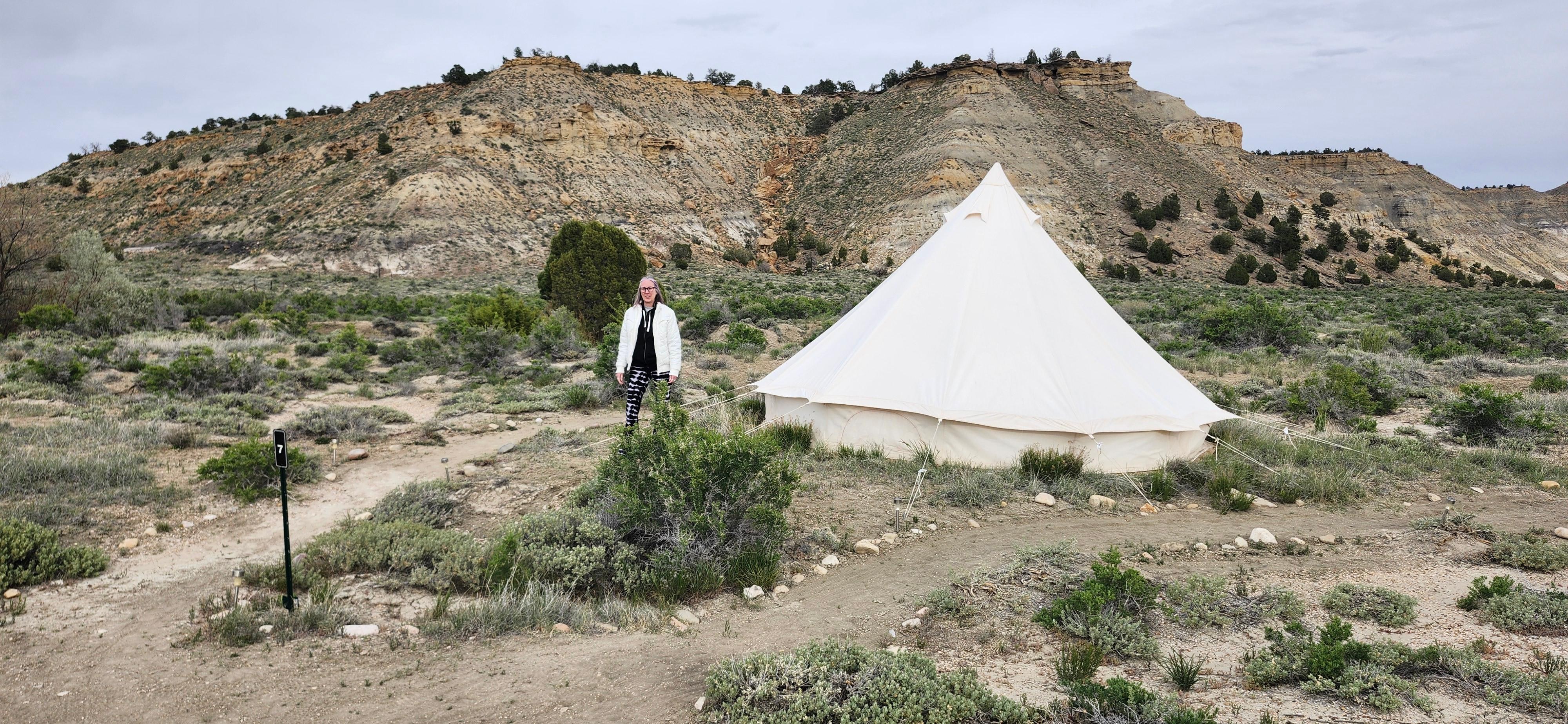 The tents were a mice size.