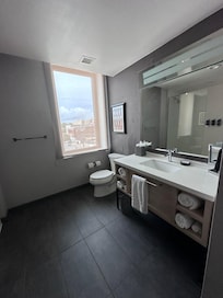 Spacious bathroom