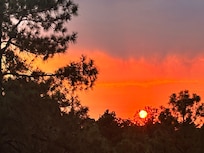 Sunset from balcony
