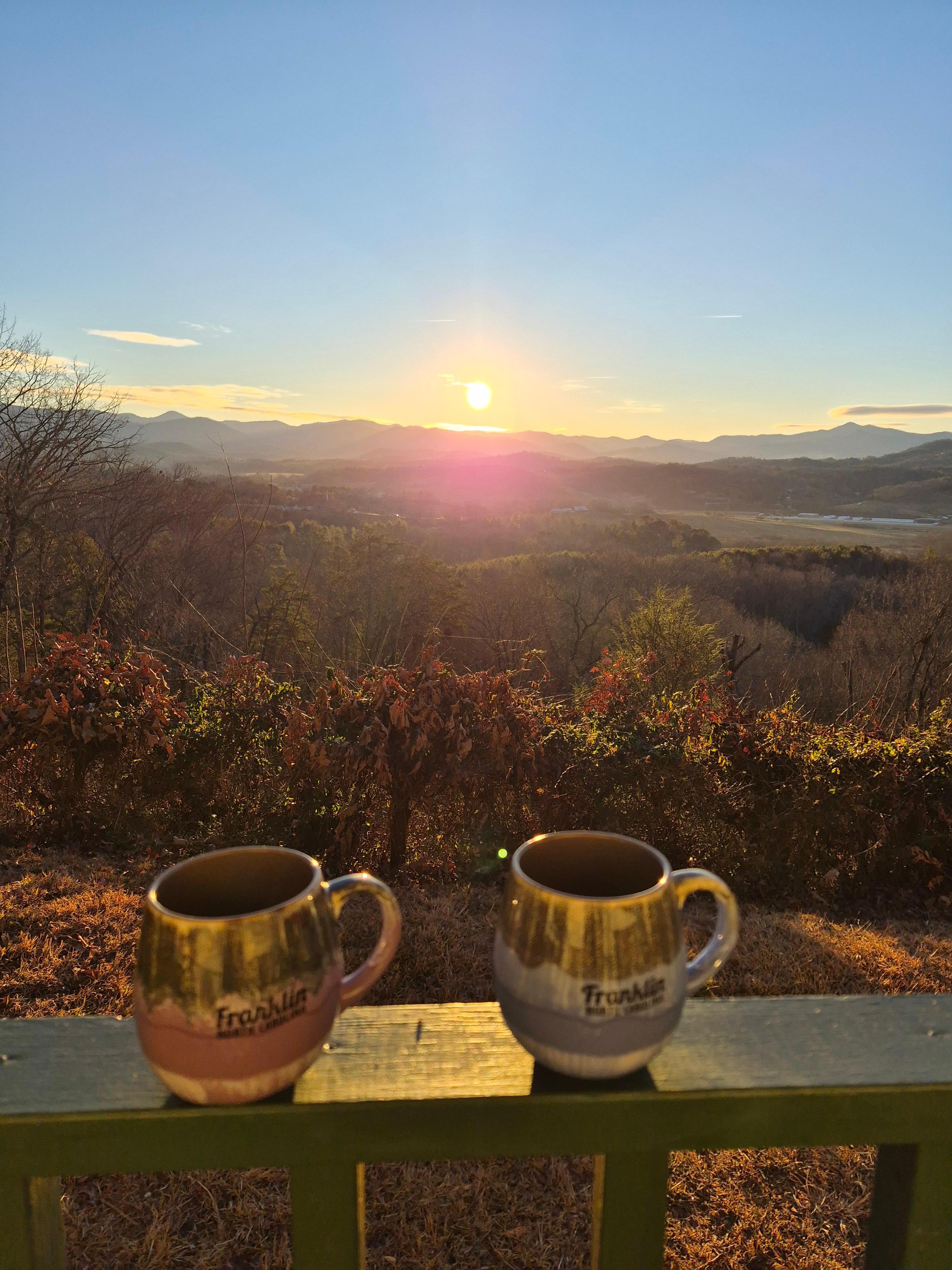 Morning coffee on the porch