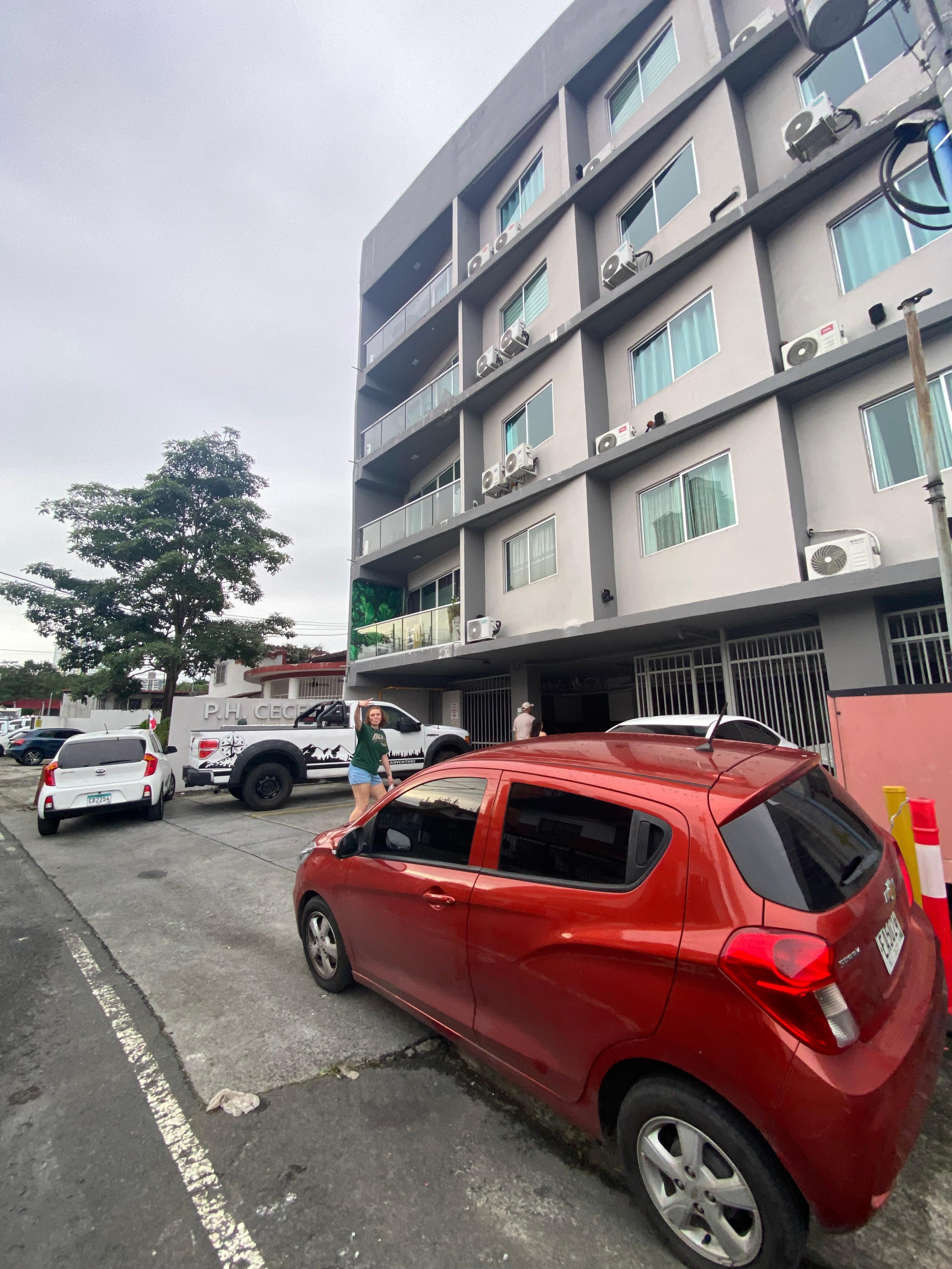 The parking spot was small and in the front corner, so I would recommend practicing your parking skills prior to arriving!