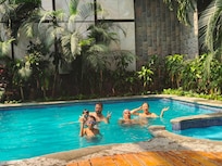 En la Alberca del 7o. Piso del Hotel Exe Alameda Reforma