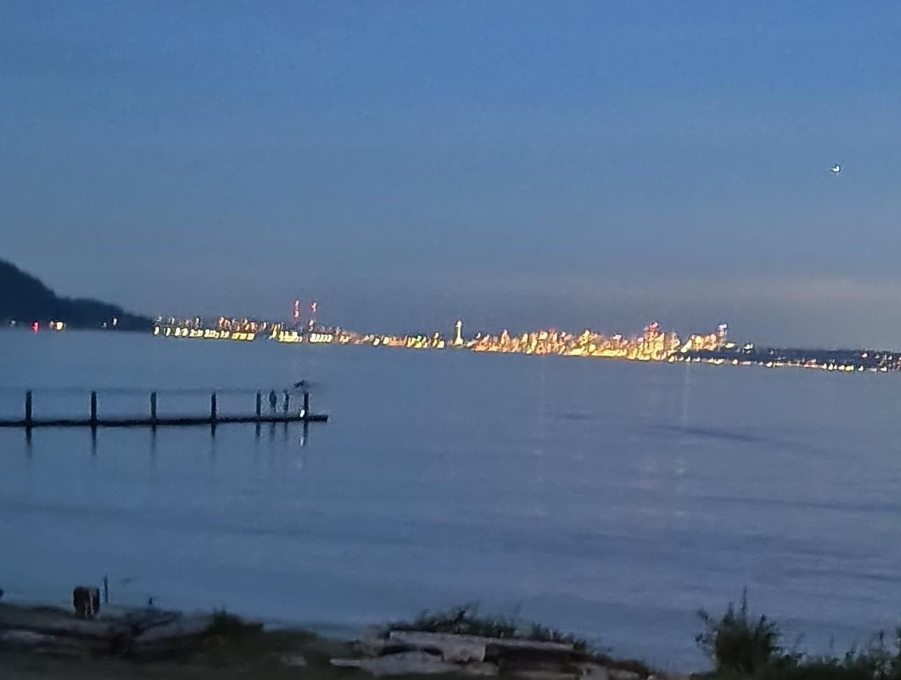 Seattle skyline at night