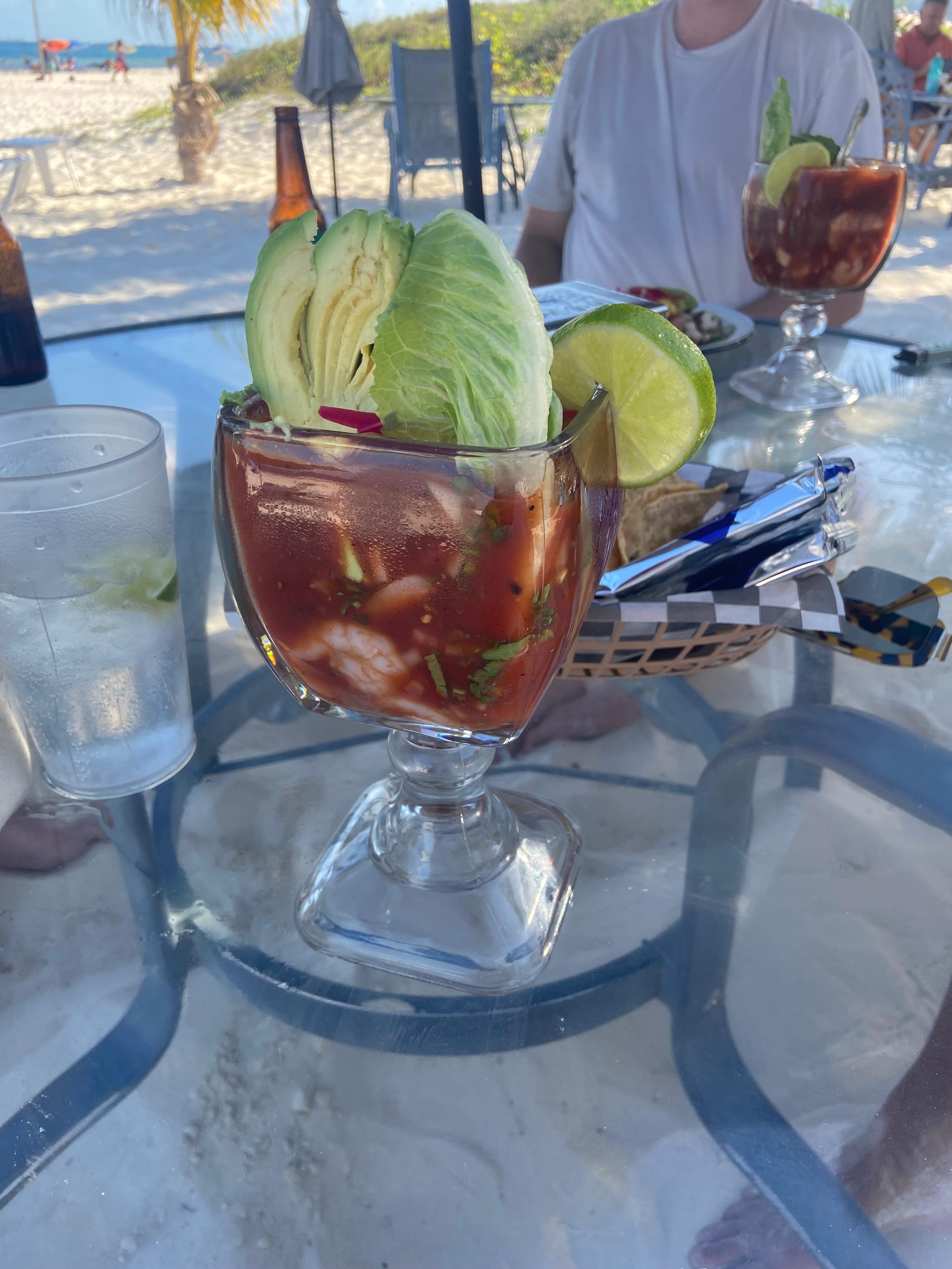 The shrimp cocktail; a favorite!!