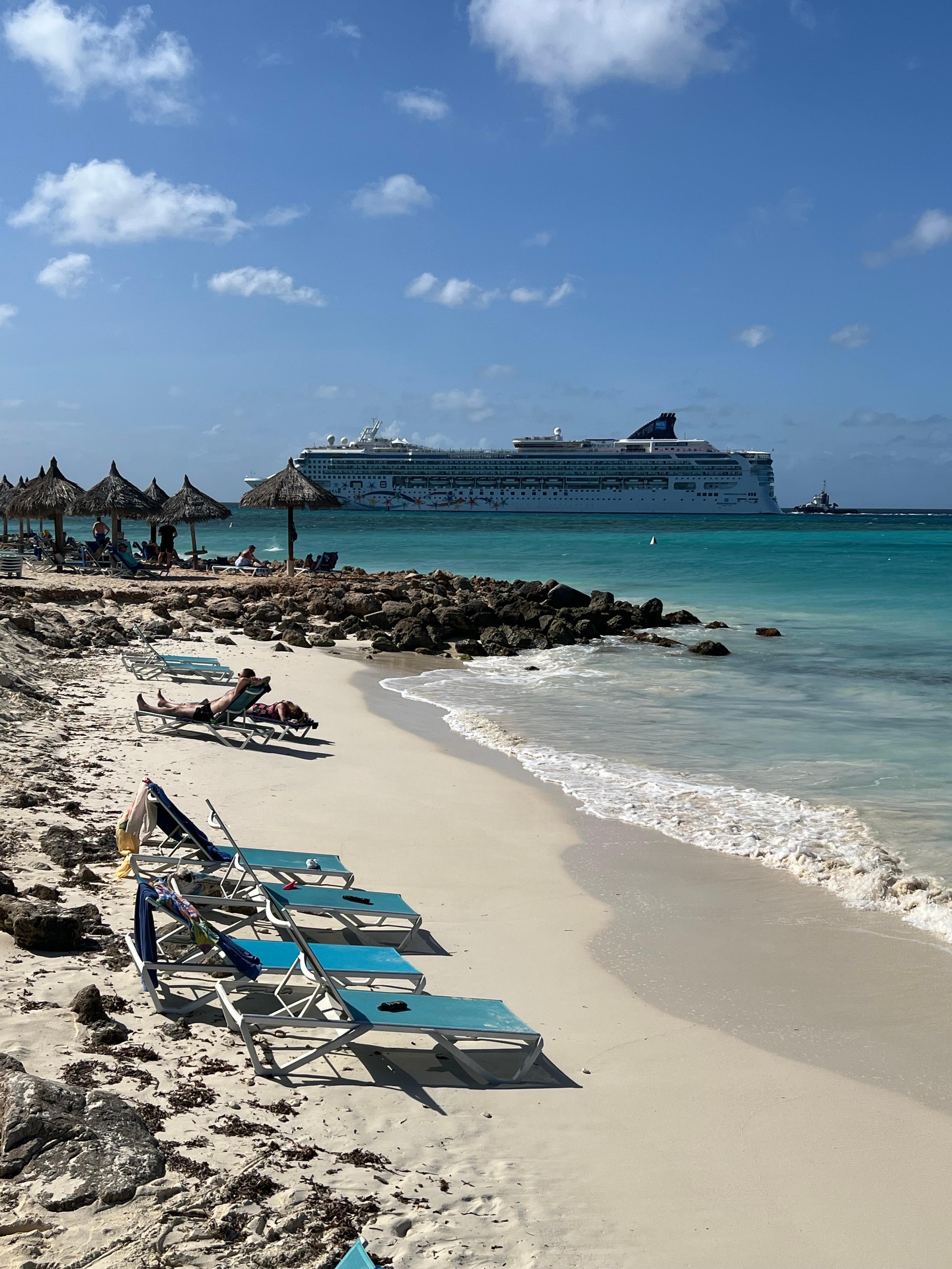 Beach area on grounds