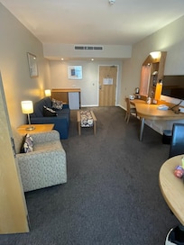 Part of our suite
Next door through connecting doors is the king size bed, tv, wardrobe and bathroom