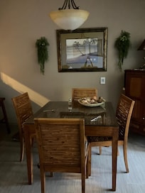 dining table that encouraged dinner in