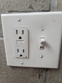 All the light switch covers were grimy.