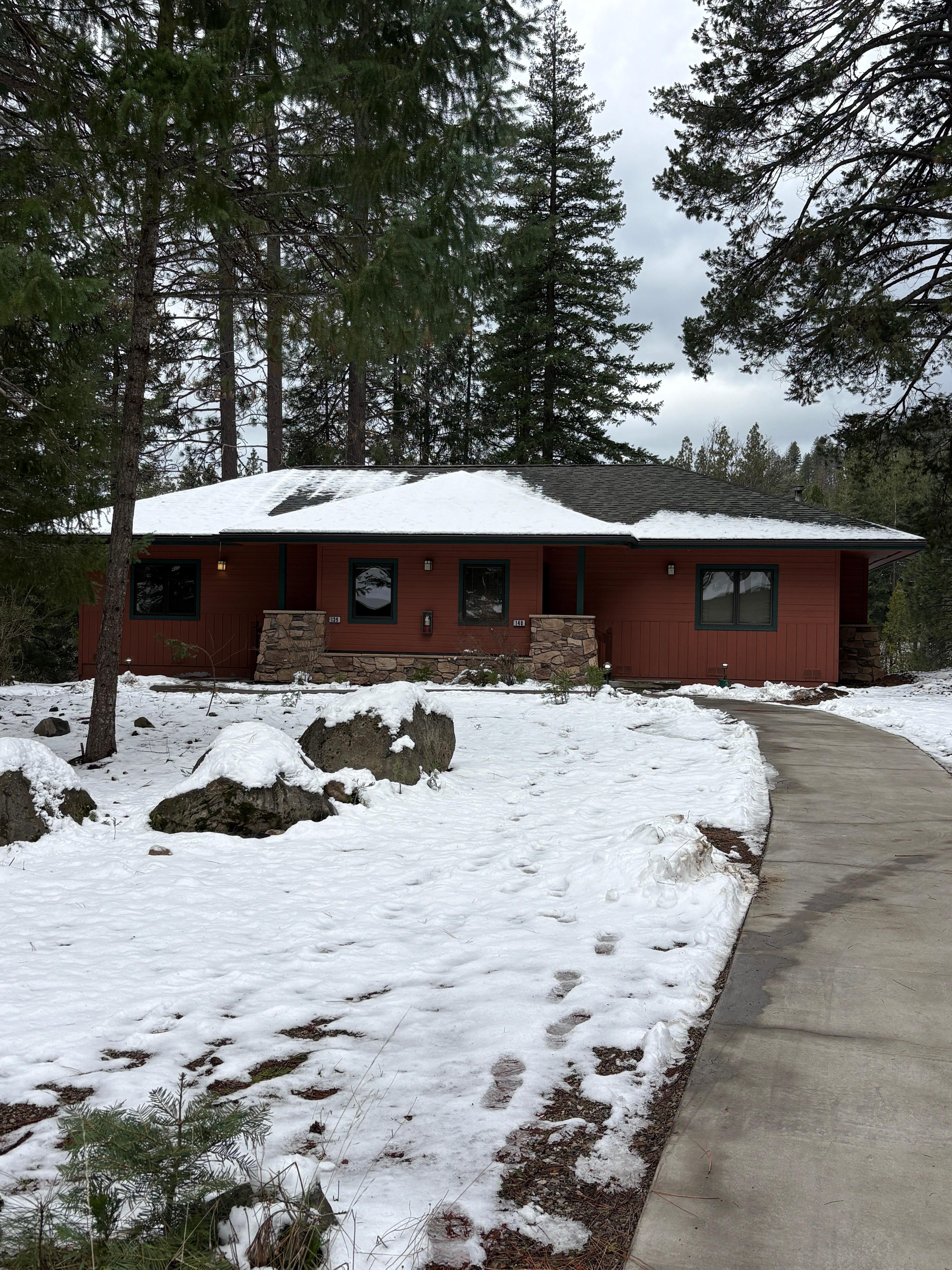 Front of duplex unit. Smaller ones (studios) are triplexes. 