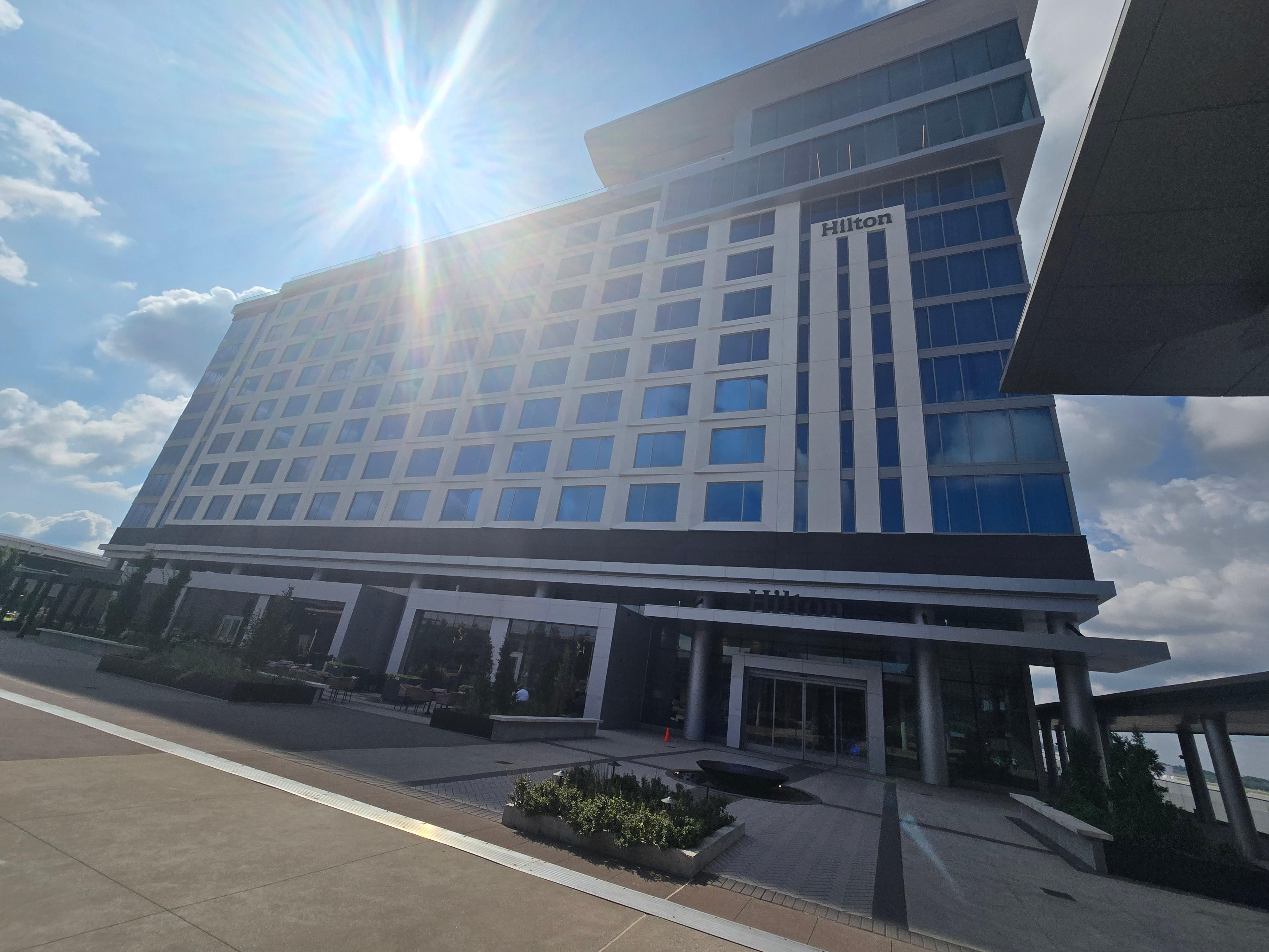 Hotel view leaving to the airport.  