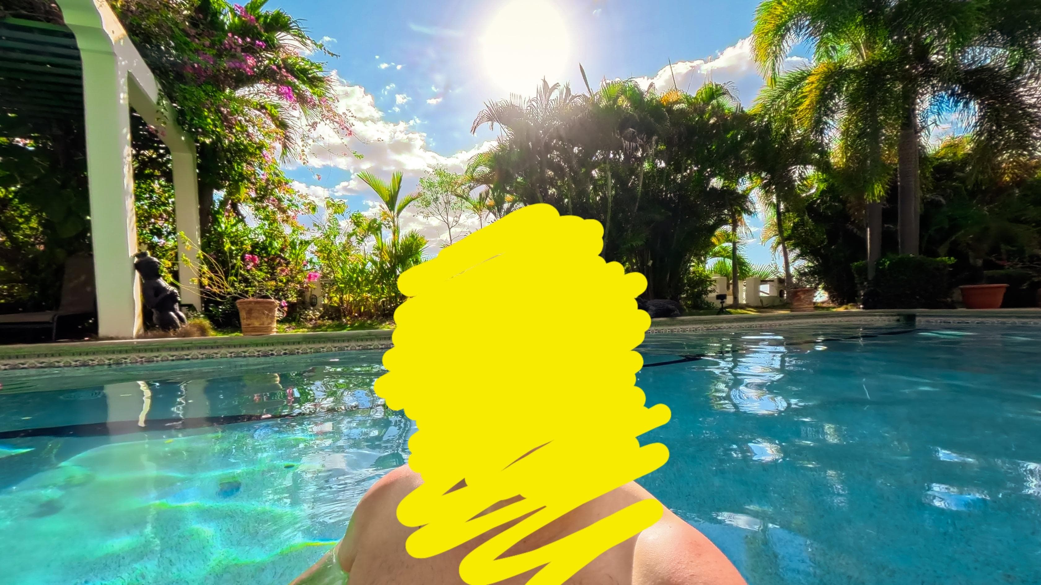 This is the pool on the property.