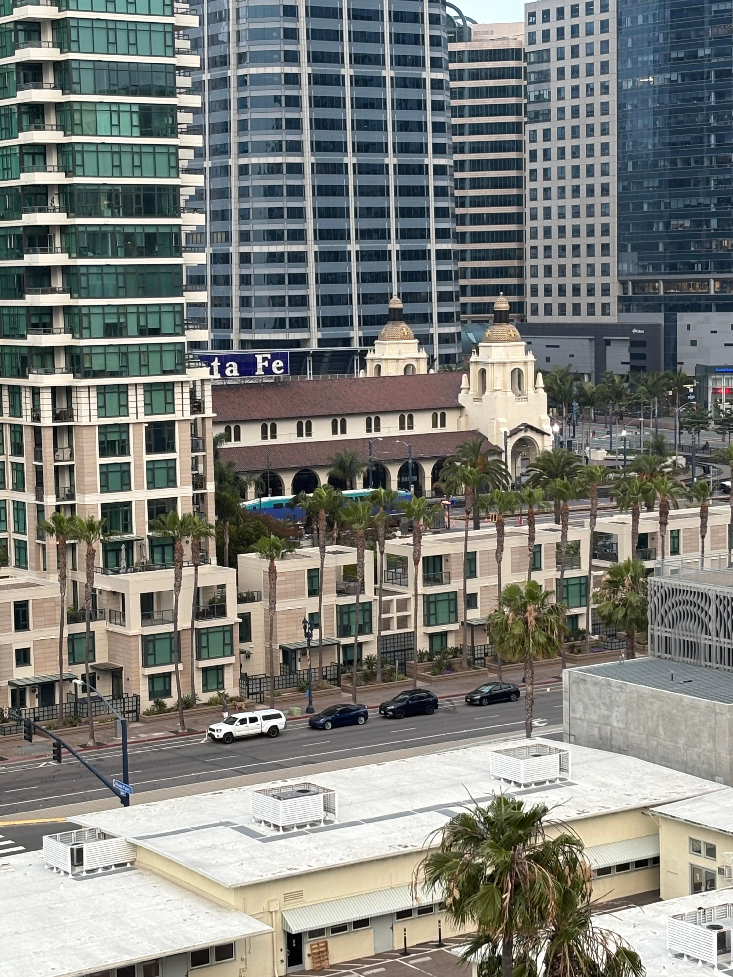 From the 11th floor on the third building