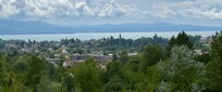 Leider hatte ich nicht so tolles Wetter und trotzdem ist der Blick auf den Bodensee direkt nach dem Aufstehen traumhaft.