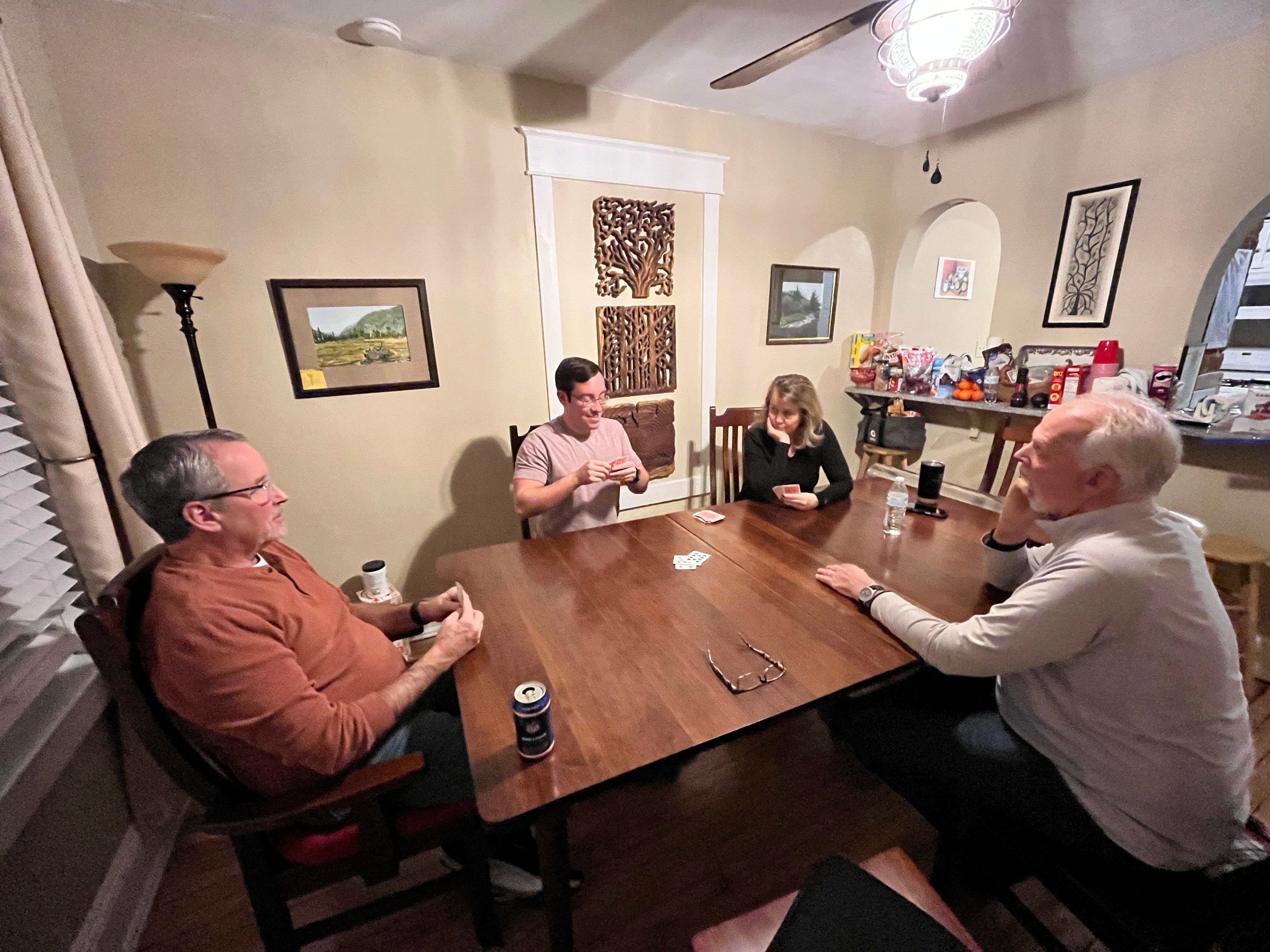 Fun night playing cards 