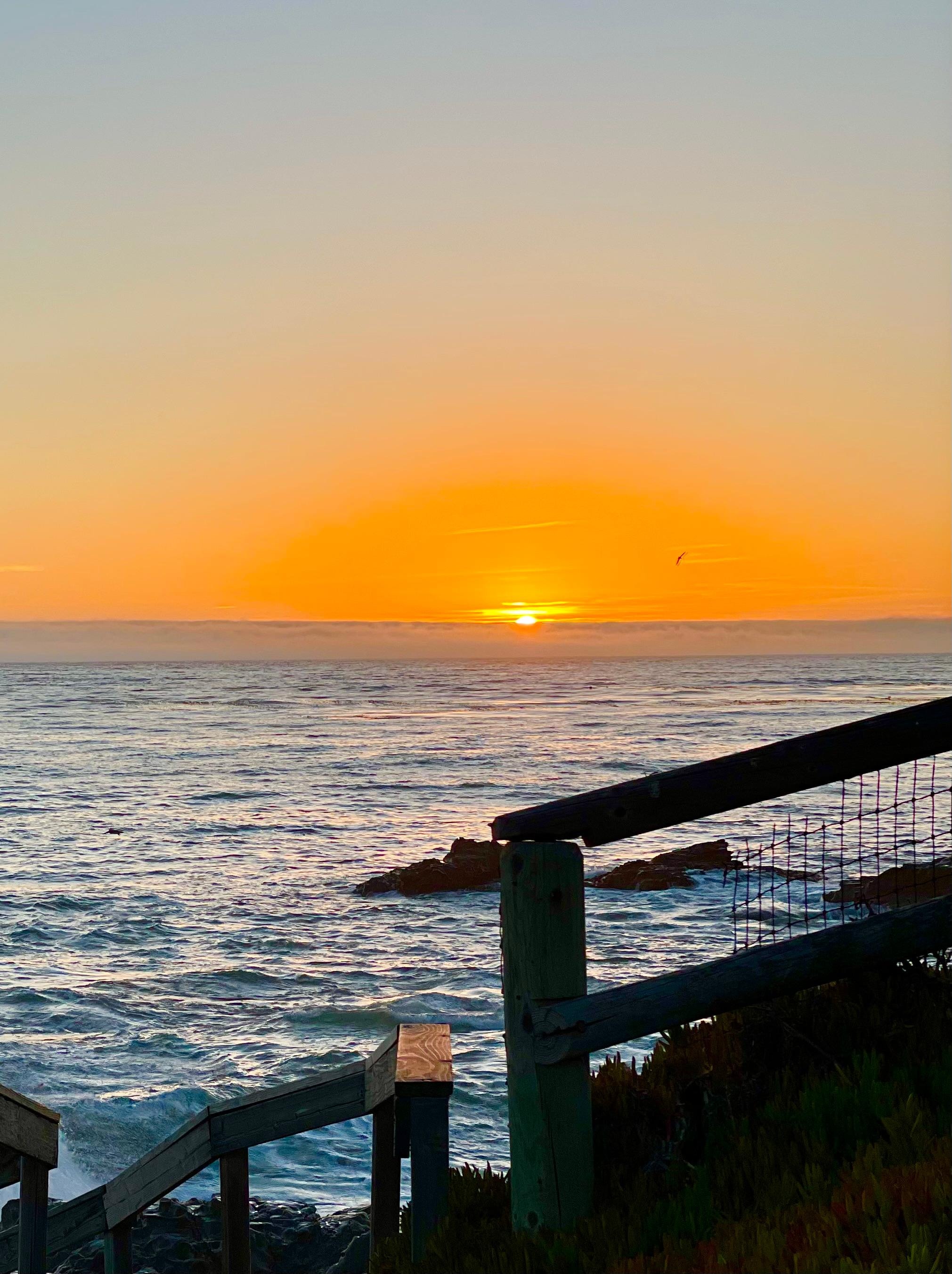 Sunset at Moonstone Beach