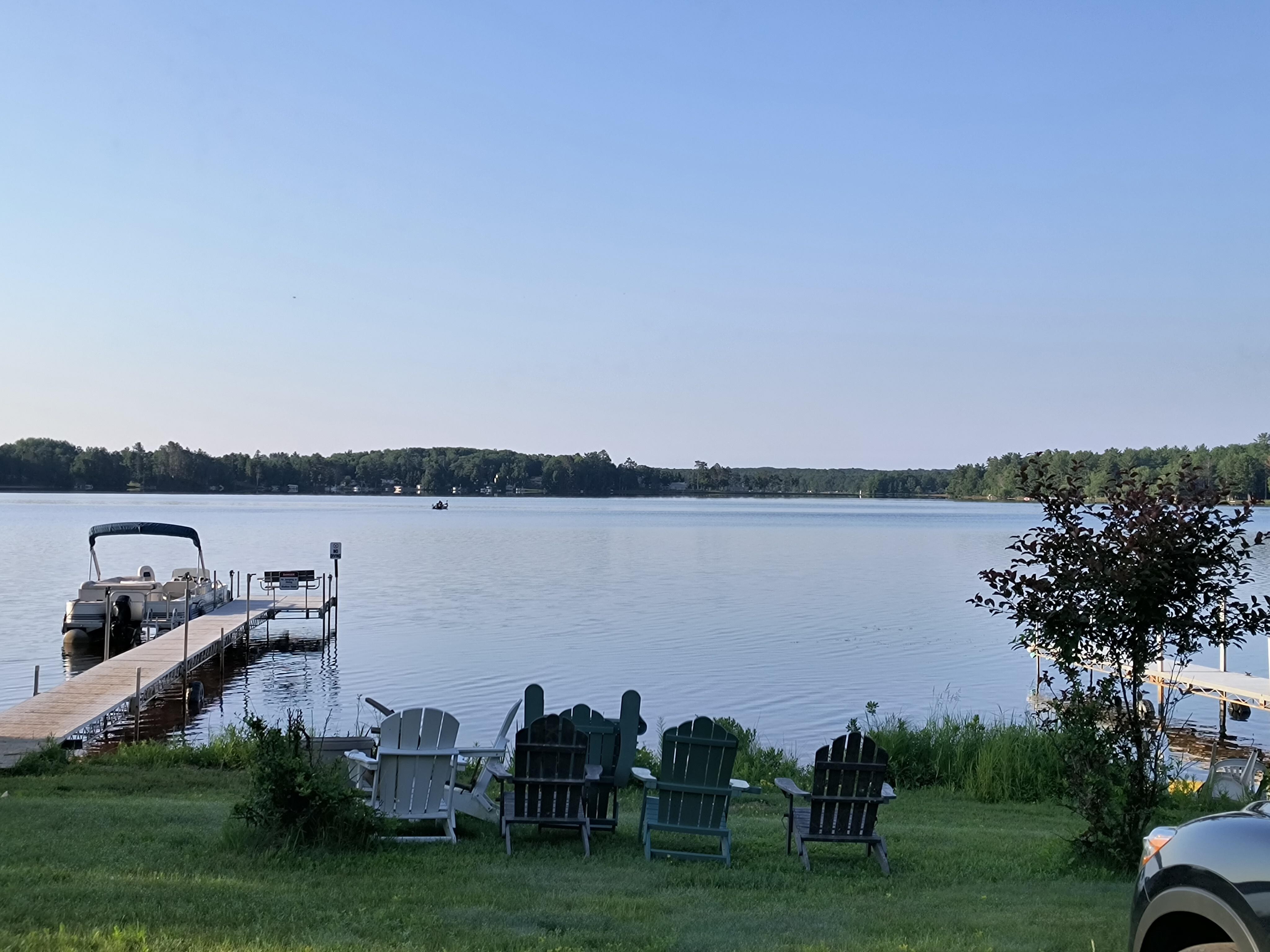 Lake view from deck.