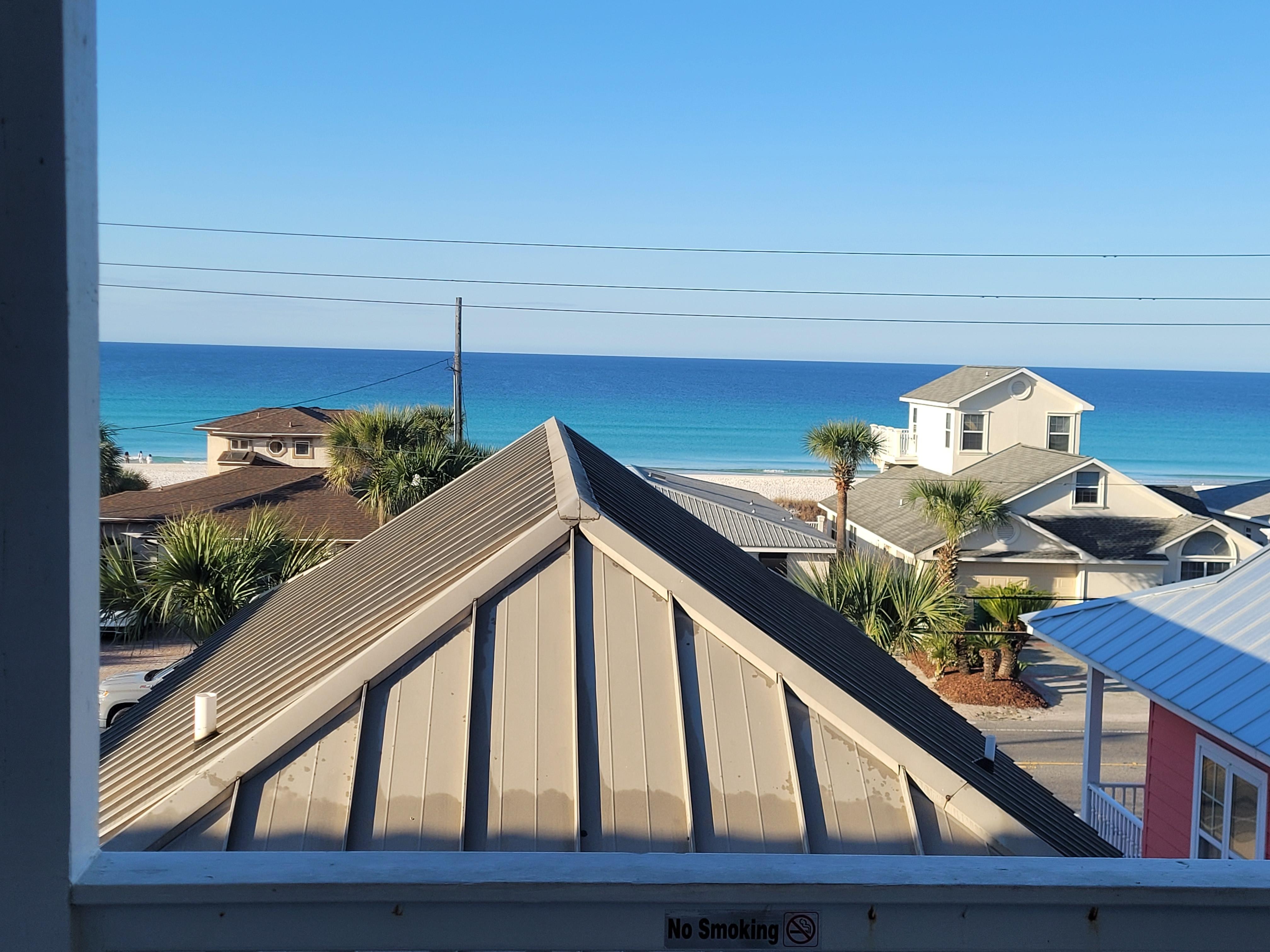 Beach view from the top porch