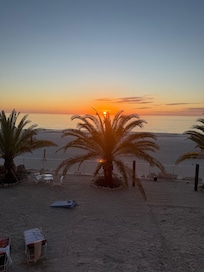 Sunset view from one of the many balconies