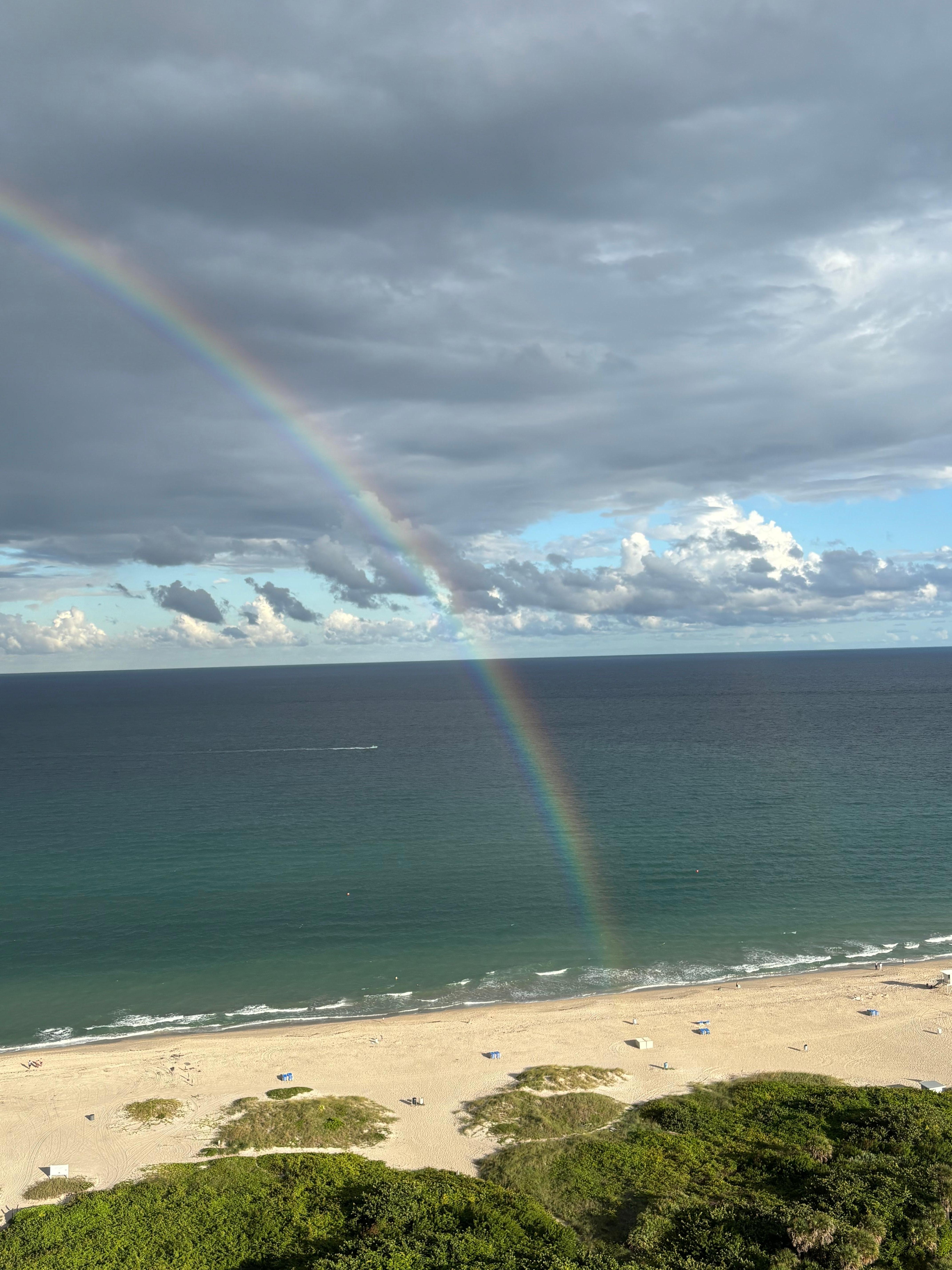 The end of the rainbow is of course on Singer Island. 