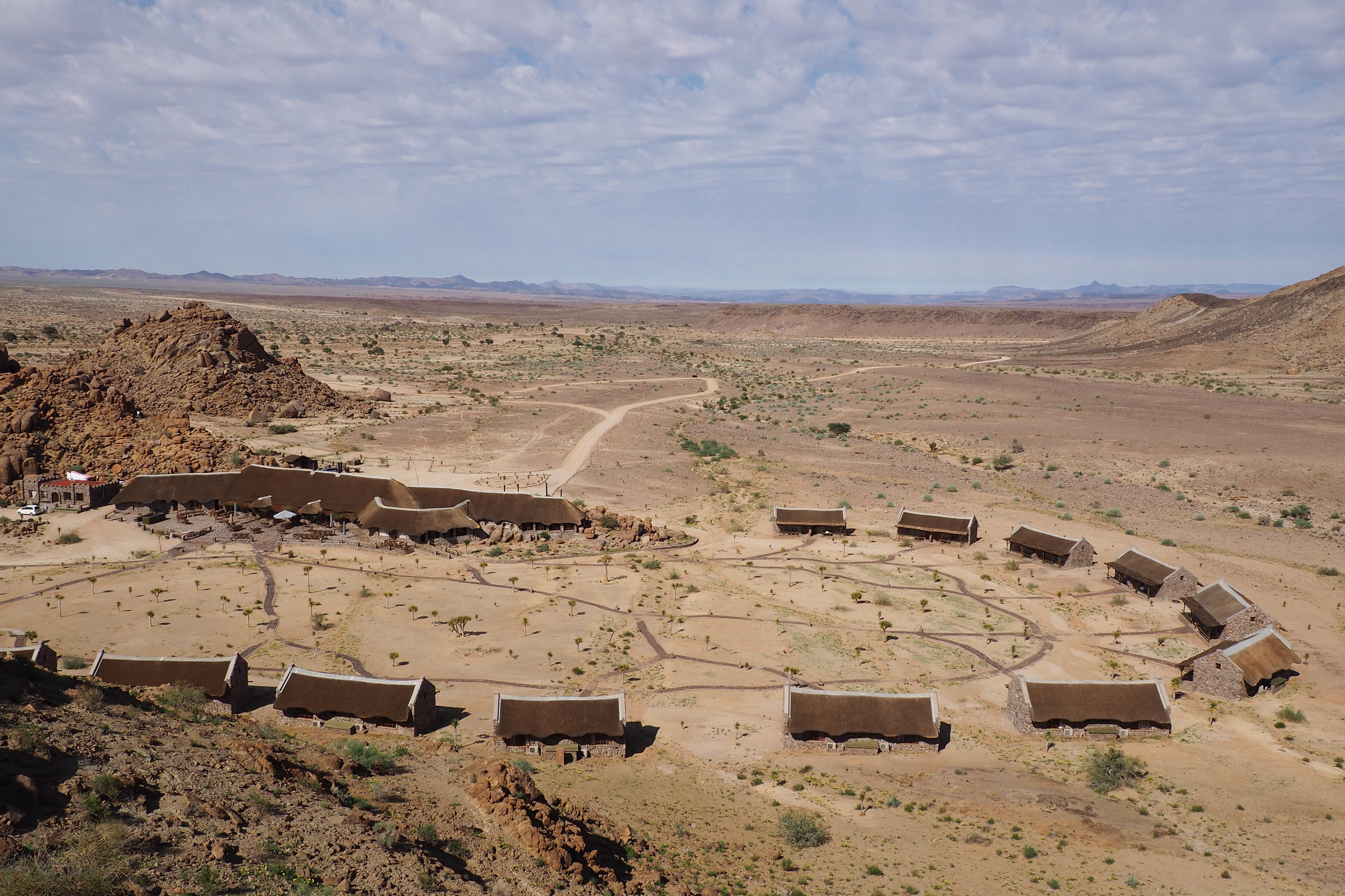 Chalets around the main building.