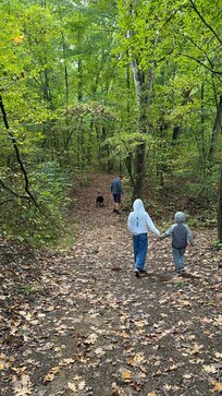 It was great to explore the woods!