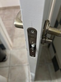 Broken lock on main bathroom door