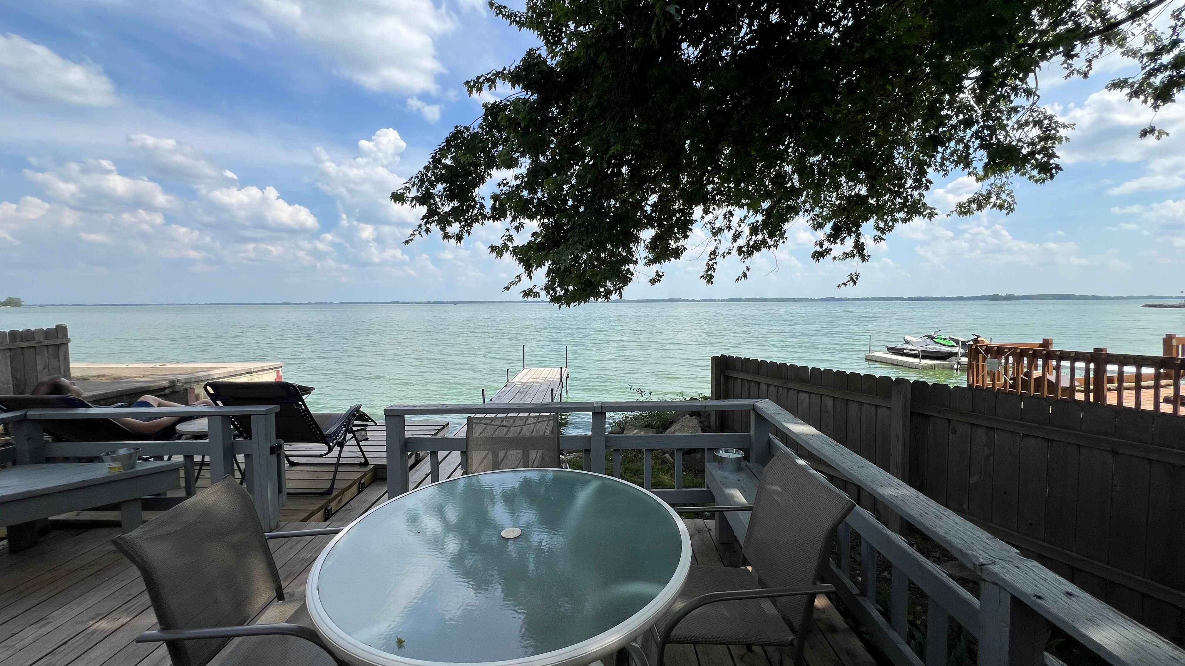 Serene & peaceful deck view