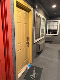 Everytime I left the “Do not disturb” sign hanging on the door when I left — upon return the sign will always be on the ground.