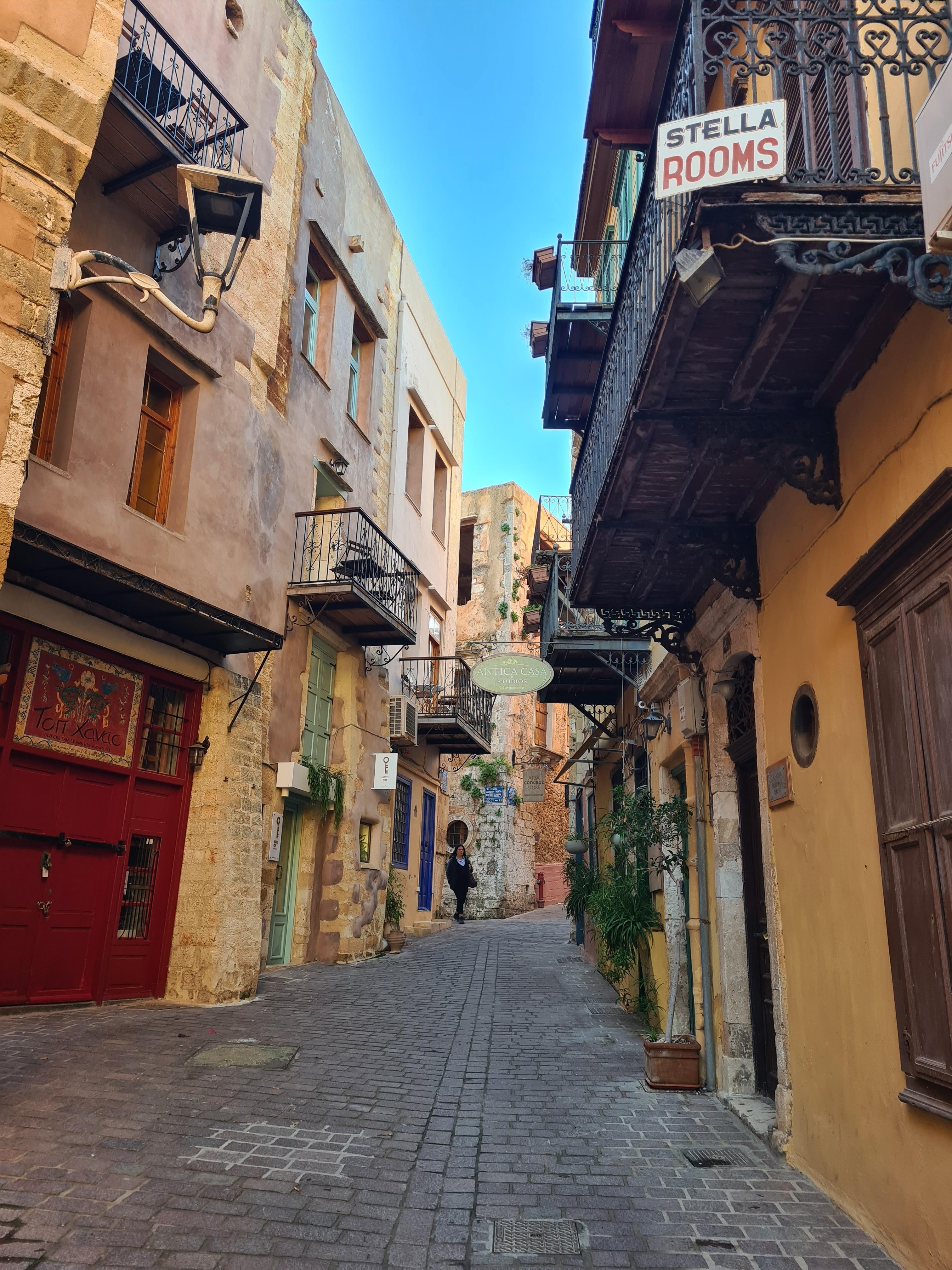 The street where hotel is