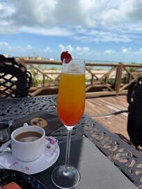 Coffee and a sunrise mimosas