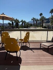 Picture of balcony overlooking the roof.