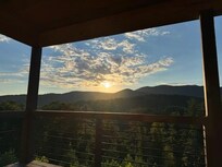 Sunsets are divine from this porch!