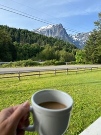 Morning coffee on the porch