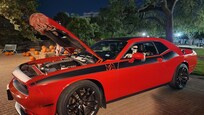 Car show in Hemisfair Park