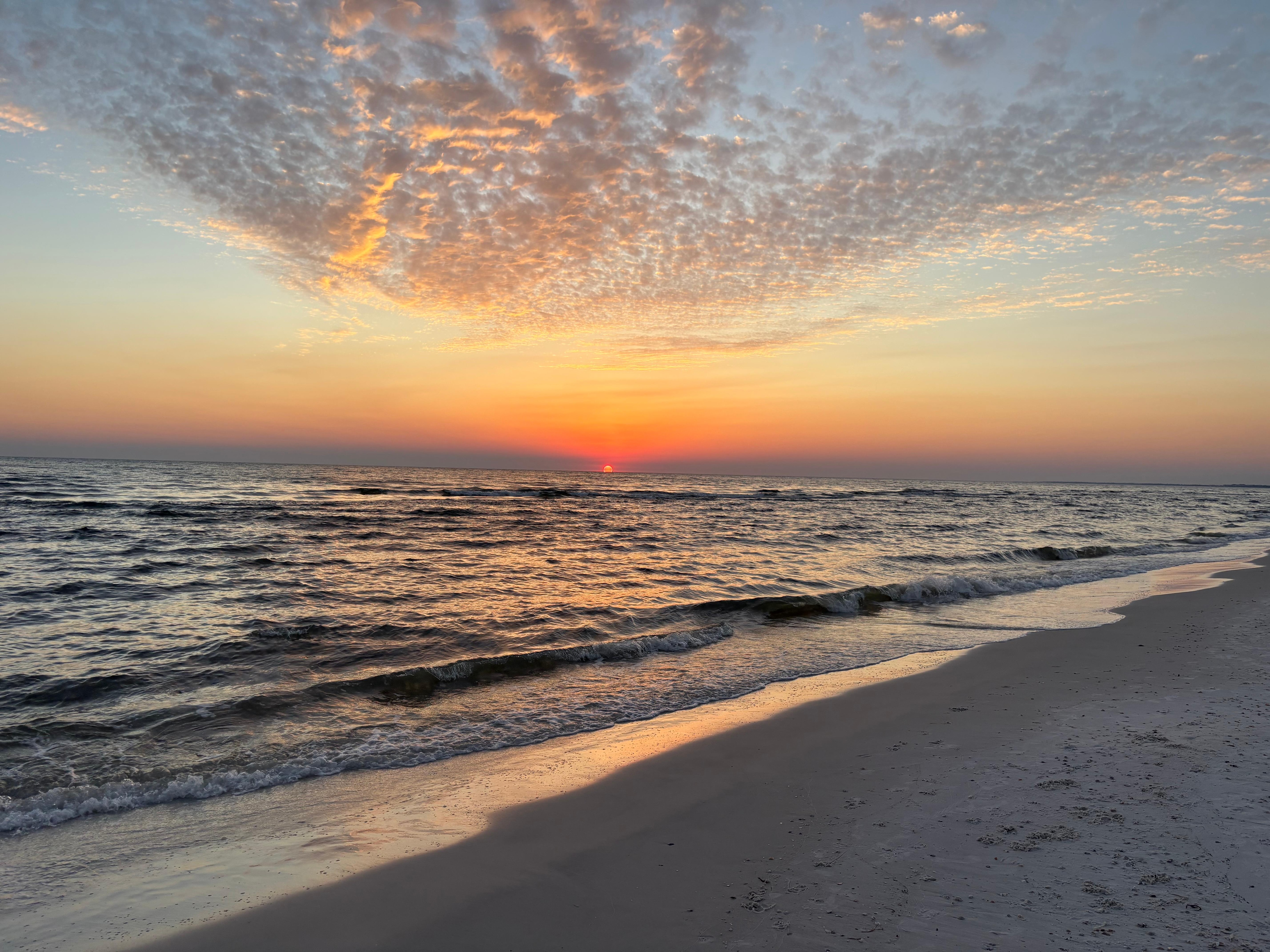 View from the beach in front of the house just across hwy 98
