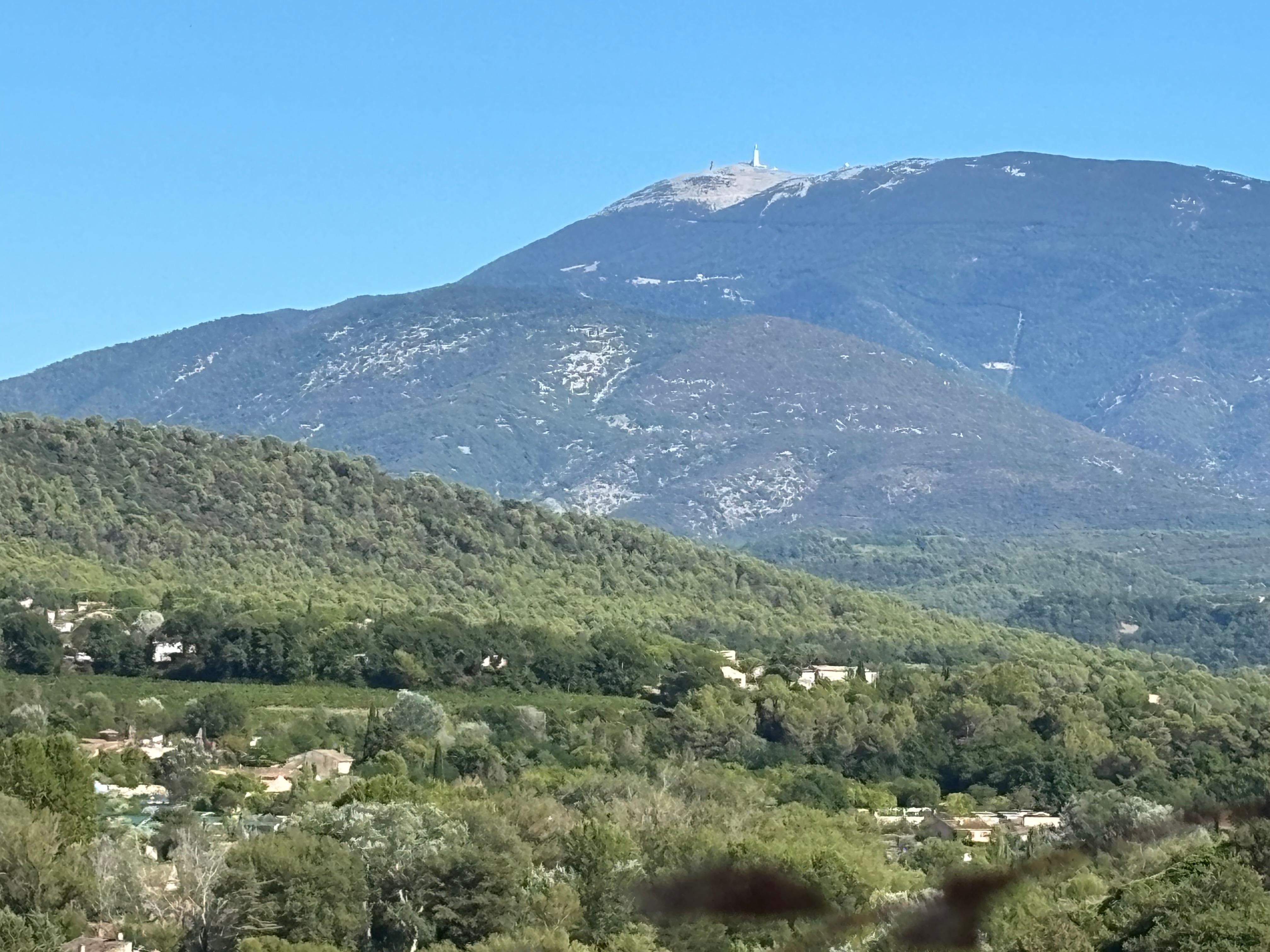 Blick vom Haus auf den Mont Ventoux