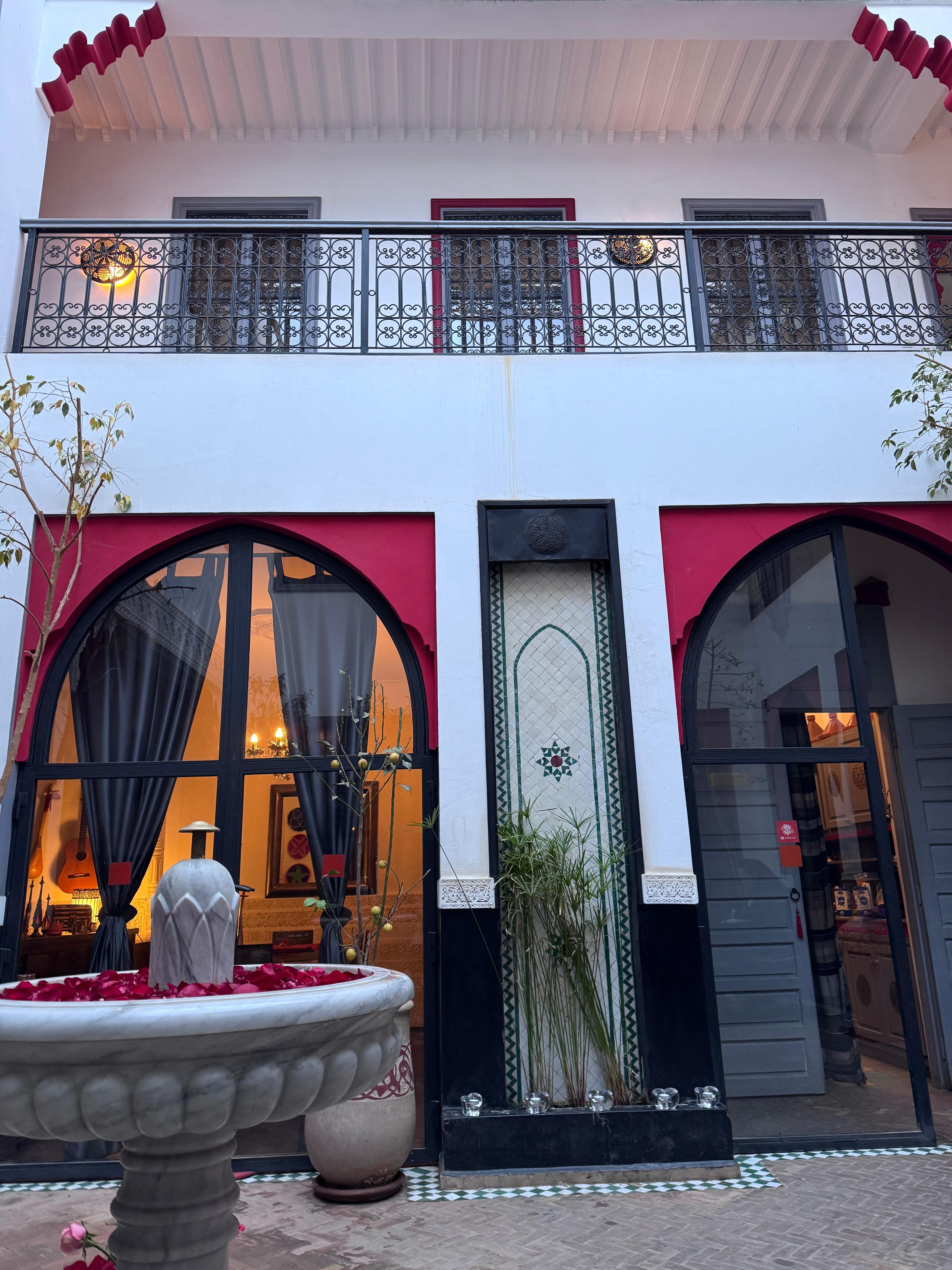 Riad central courtyard 