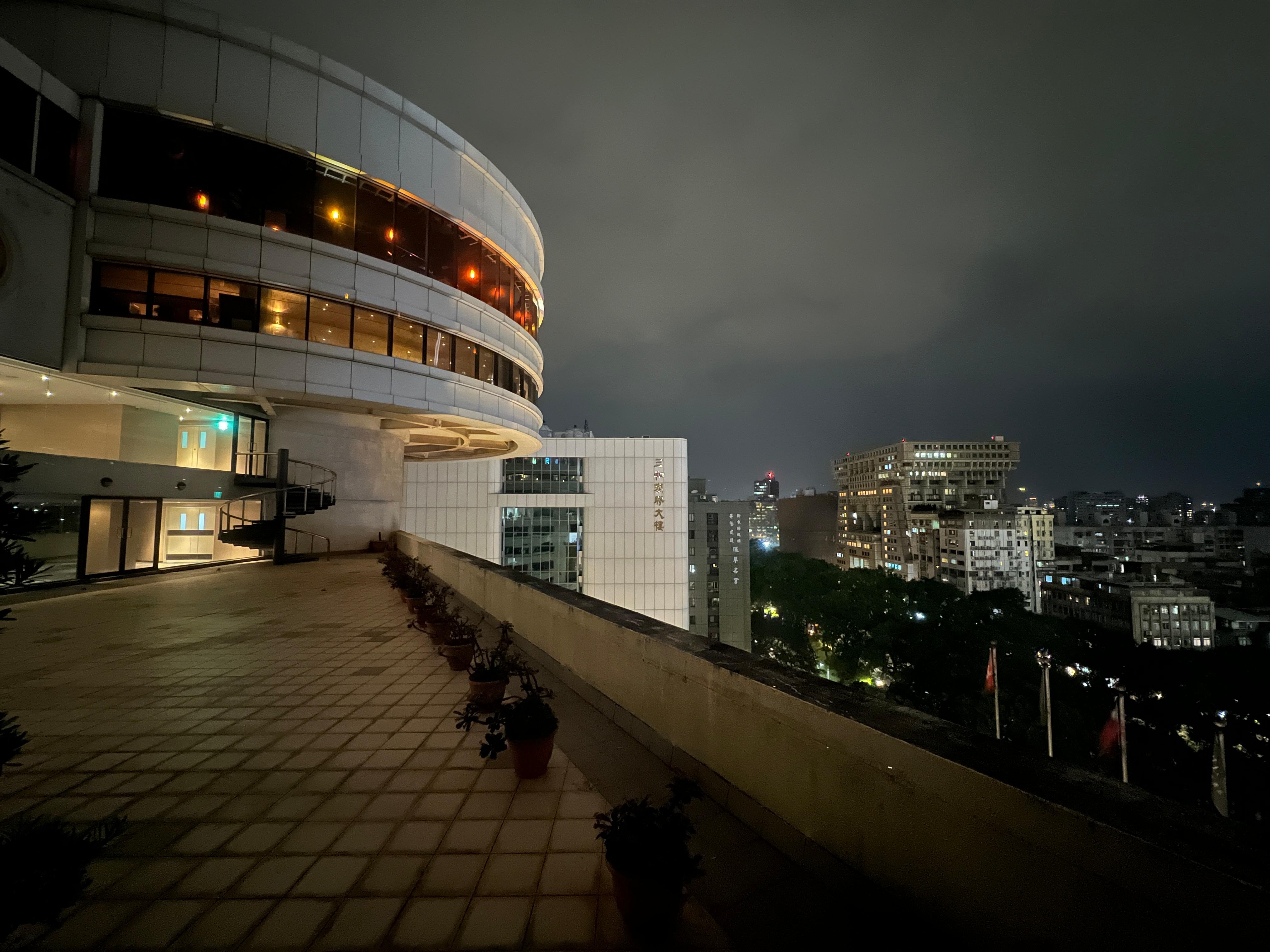 Window view of our first room, where the we could hear the music from the bar on the top floor. Avoid this room!