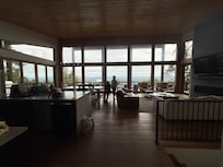 Big beautiful windows in the living room