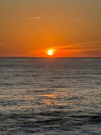 Sunset from the water front deck.