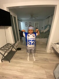 My son getting ready in the Master for his tournament!