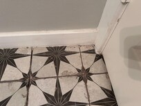 Dirty/moldy half bathroom