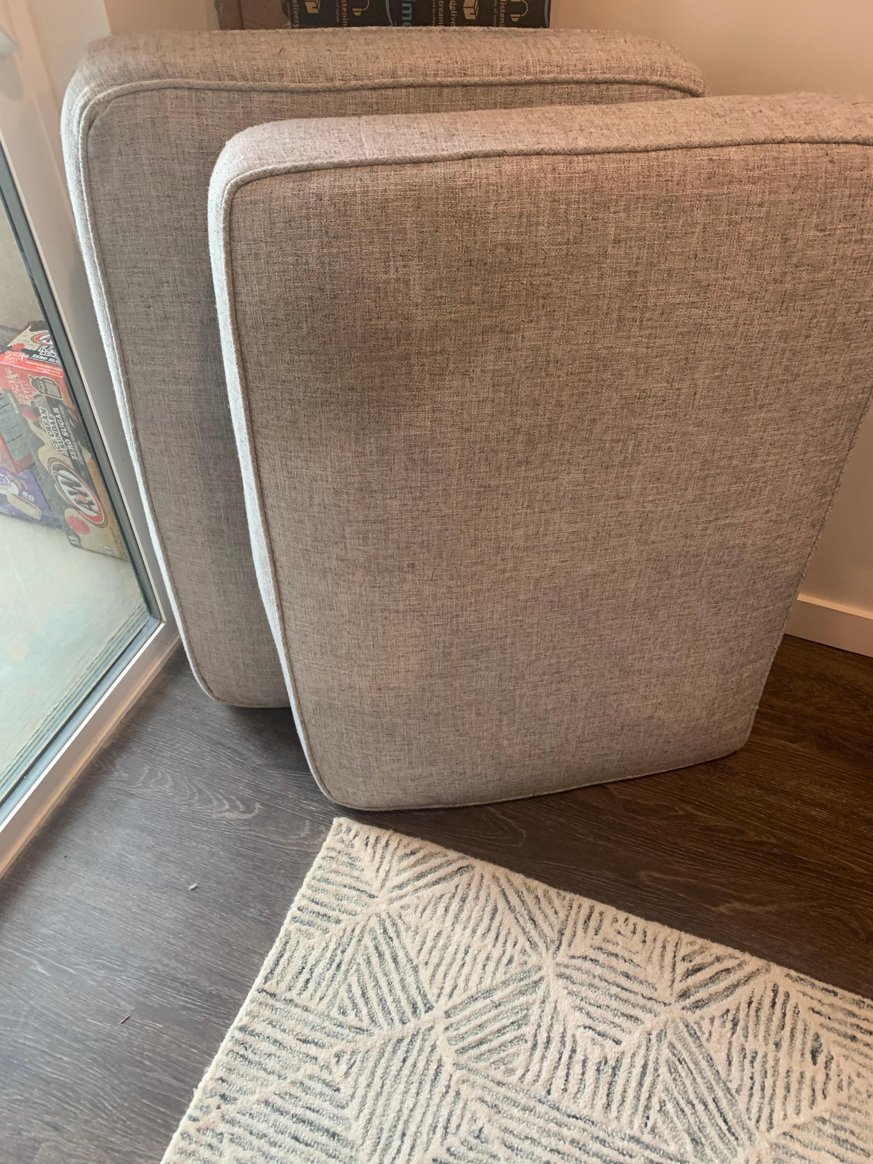 Soiled couch cushions